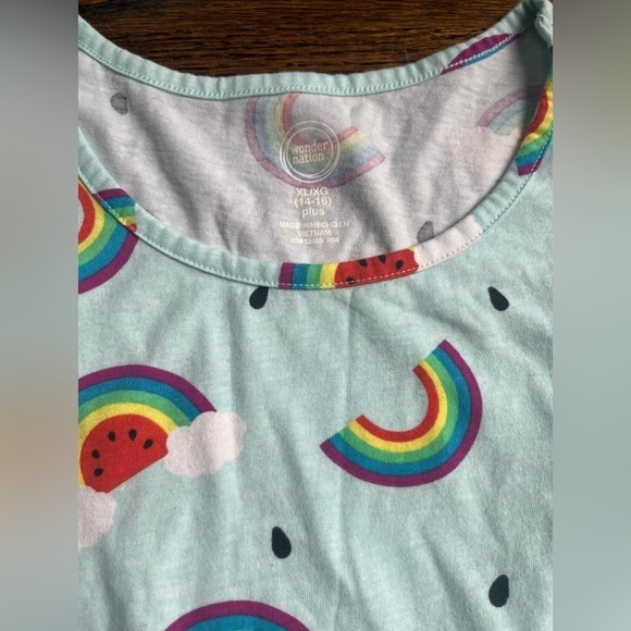 wonder nation girl’s Watermelon Cloud Sleeveless Dress Size XL (14/16) NWOT - Picture 2 of 6